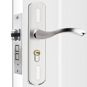 Hotun door lock for bedroom universal indoor door wooden door room lock door handle stainless steel old handle panel 304 stainless steel lock body tongue kts04-125ss