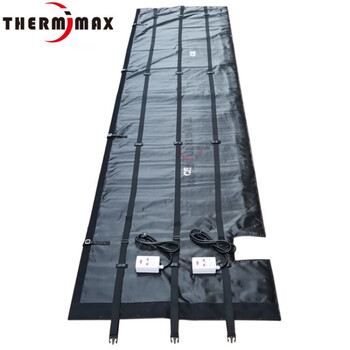 Ibc ton barrel electric heating blanket cubic barrel electric heating jacket plastic square barrel heating jacket industrial high temperature heating insulation blanket black with lid