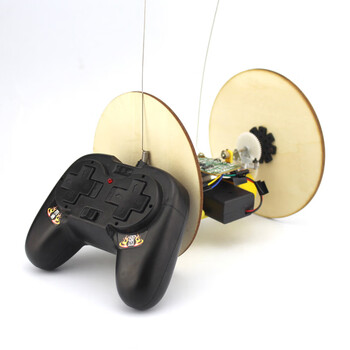 Qian mercury science experiment primary and secondary school students kindergarten diy hand-assembled technology small production science and education teaching aids fun remote control two-wheeler no. 1