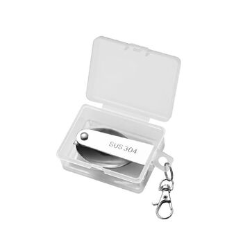 Meikejie 304 stainless steel folding spoons, forks, chopsticks, folding tableware, portable tableware for students, office workers, outdoor travel, thickened 304 spoons, with small box