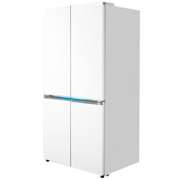 Midea 60 cm ultra-thin embedded cross-door four-door air-cooled frost-free first-class energy efficiency bottom cooling refrigerator zero-embedded dual system bcd-603wuspzm(e)