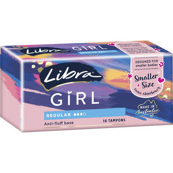 Libra australia libra ultra-thin winged day and night sanitary napkins without fluorescent agent girls regular tampons 16 pieces 1 package