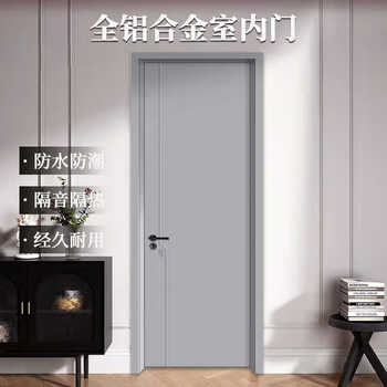 Mexueer foshan factory direct sales all-aluminum alloy bedroom door office apartment hotel self-built door partition wall entry door lhj-01