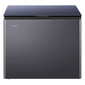 Haier household freezer 200l horizontal freezer commercial cabinet minus 38 degrees ultra-low temperature cell-level deep freezing quick freezing frost-free black 200l