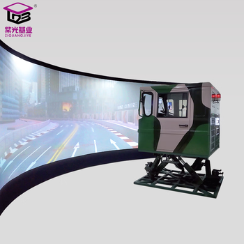 Master king large special vehicle driving simulator ring screen dynamic real vehicle simulation training system