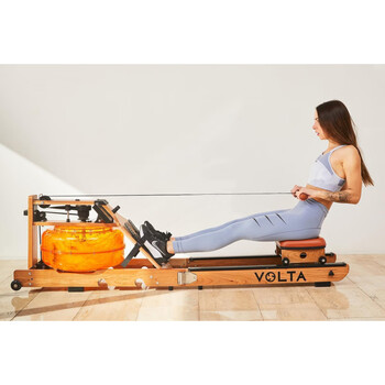 Wakagym export version water resistance rowing machine folding rowing boat home house of cards rowing chilean volta cherry wood folding three-blade paddle_ yes