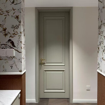 Wen yijia french wooden door bedroom door set door cream painted door indoor solid wood door home soundproof whole house furniture rubber wood