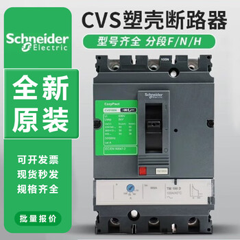 Schneider molded case circuit breaker 65/100/125/160/250 3 4p circuit breaker new cvs250tmd250a 4pxb
