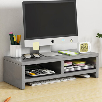 Shanshan wood art monitor elevated computer stand desktop storage rack desktop laptop elevated rack storage rack