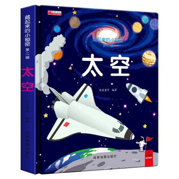 Hidden little secrets volume 2 space 3d three-dimensional flip book scenario experience enlightenment puzzle early education picture book storybook 3-6 years old kindergarten special early education enlightenment cognition unbreakable baby educational toy book