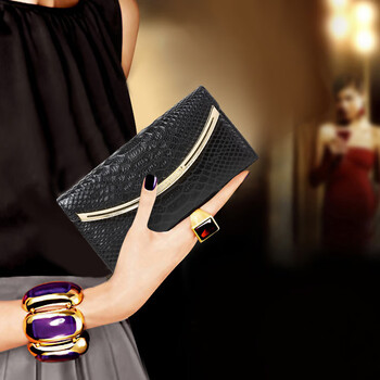 Sephoron pure cowhide long hand wallet for women, versatile 2026 new genuine leather crocodile pattern coin purse for mobile phone and banknote holder, black - first layer cowhide, gift box packaging