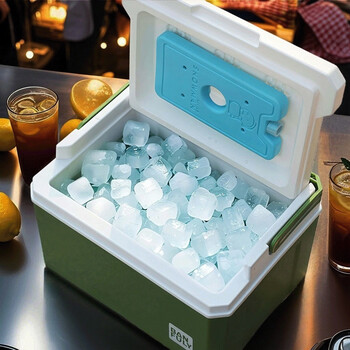 Fantasy ice cube storage box stall commercial insulated box ice bucket stall special refrigerator small refrigerator for ice cube storage military green thickened 6l free 5 ice bags