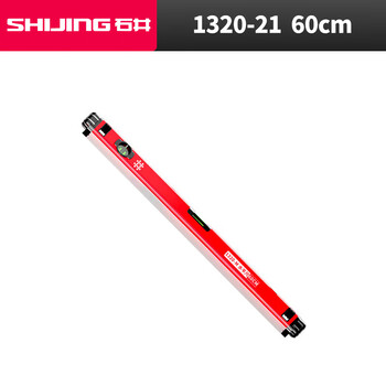 Shijing tools 1320 level high-precision and durable bricklayer multifunctional anti-fall and shockproof aluminum alloy level shijing level 1320-21-60cm
