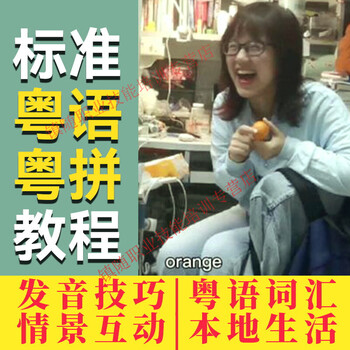 Cantonese teaching hong kong language tutorial zero-based learning quick introduction self-study cantonese vernacular video course customized u disk/hard disk