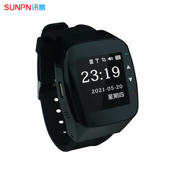 Sunpn xunpeng industrial smart watch bracelet factory alarm remote caller vibration reminder anden electronic signage system watch information receiving equipment sp-lorawb-003