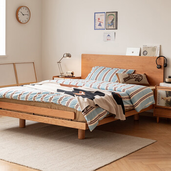 Half house 1.5*2.0m japanese-style log small apartment double bed