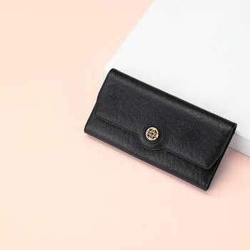 Goldlion women's wallet gift box fashionable and versatile cow leather wallet new year's gift