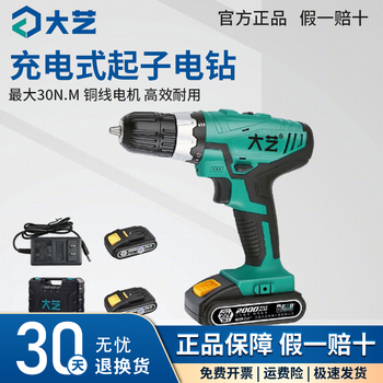 Dayi lithium electric drill two-speed rechargeable screwdriver 30n.m multifunctional home home improvement electric screwdriver drill 1028 dual electric 20v2.0ah