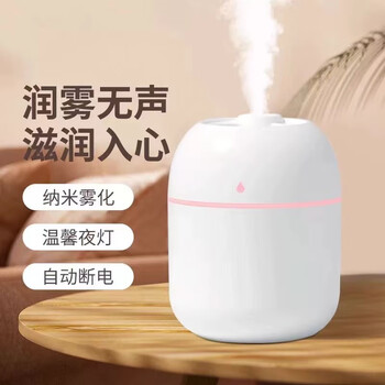 Jieliyuan new small usb sprayer home bedroom office desktop air classroom bedroom atomization air conditioning room replenishing spray gift portable sprayer usb humidifier white