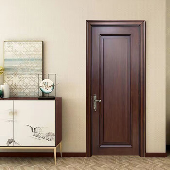 Solid wood door bedroom door full solid wood composite paint door room door set door interior door new chinese style factory customization solid wood composite paint door a