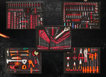 Ni zhier multifunctional mobile tool cart cart maintenance tool cabinet drawer type auto repair tool box tool rack seven layers premium tools 352 models