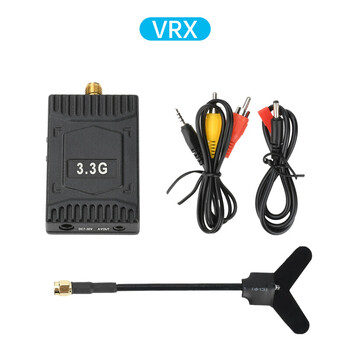 4w 6w wireless audio and video transmitter and receiver 3.3ghzvtx/vrx analog video transmission module 16ch vrx