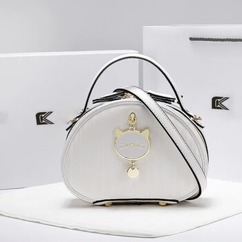 Chrousekloth birthday gift for girls light luxury brand bag for women 2025 new style white