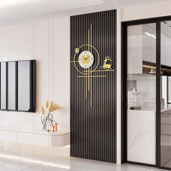 Psyche clock wall clock living room light luxury creative simple modern atmosphere home decoration wall-mounted silent clock