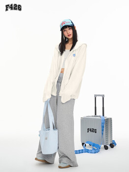 F426 national fashion brand autumn new casual and versatile snowflake velvet basic jacket white m