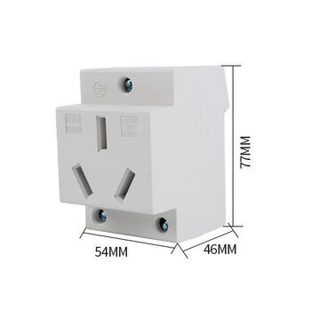 Modular socket ac30 modular 2 holes 3 holes 4 holes 5 holes multi-function guide rail 10a16a25a32a three holes 32a (10 pieces)