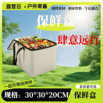 High-looking outdoor refrigerator fresh box foldable outdoor camping vehicle incubator commercial stall fishing takeaway outdoor incubator (32*32cm) does not include ice packs