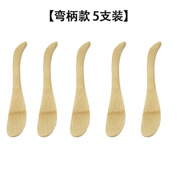Jie yun mao makes dumplings, flat ruler and filling spoon for making wontons. special household bamboo tool, no paint and no wax. five pack of natural bamboo filling spoons with curved handles.