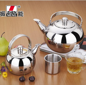 Little woman with sieve kettle 304 stainless steel tea kettle kettle induction cooker gas universal 1l25l 1ml 16cm with net leakage 1 point 5l5l