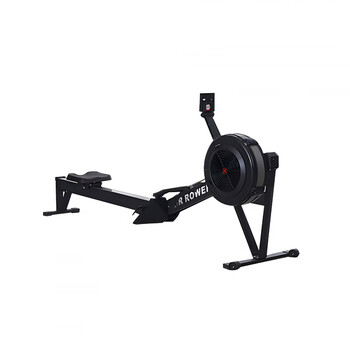 Delman waterrower rowing machine home/gym water resistance magnetic resistance foldable silent rowing machine export black
