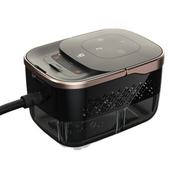 High temperature and high pressure steam cleaning machine multifunctional cleaning machine household small 1250ml water tank steam cleaning machine power 2500w+ steam disinfection rose gold 220v european regulations