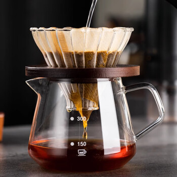 Pulian hand-brewed coffee set entry-level coffee pot hand-grinded coffee machine full set of utensils sharing pot filter cup hand-brewed set 2