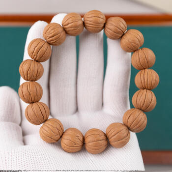 Hericium walnut raw seeds rich phoenix feather cornucopia pumpkin hericium small steamed buns wenwan bead bracelet a-grade watermelon pattern small steamed buns 16mm strong