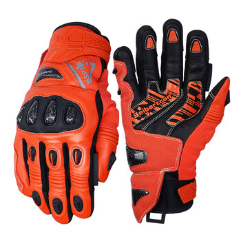 Seibertron cybertronian motorcycle gloves winter cycling motorcycle carbon fiber waterproof retro coldproof warmth for men and women sps-4p sps-4p orange eight-finger touch screen plus velvet model adult l corresponding shoe size 41-42