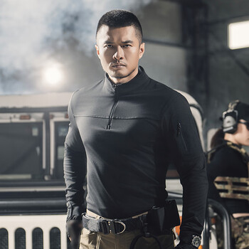 Dragon tooth third generation defender lightweight stand collar fleece sweater warm jacket men's outdoor casual jacket extreme night black m 175/96a 141-156 catties