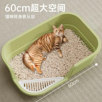 Crazy owner cat litter box extra large anti-splash belt sand large cat toilet cat litter semi-enclosed cat litter box kitten