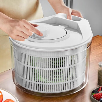 Muya vegetable dehydrator, household fruit salad water spinner, kitchen manual spin dryer, vegetable washing and draining artifact