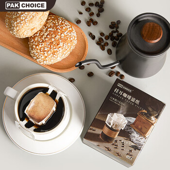 Pakchoice japanese imported material hanging ear coffee filter paper hand brewed coffee filter bag filter paper hanging ear filter paper 50 pieces/box