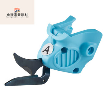 He jiagong cloth cutting electric scissors wbt electric scissors cutting leather trimming leather luggage clothing curtain factory tool separate blue a blade