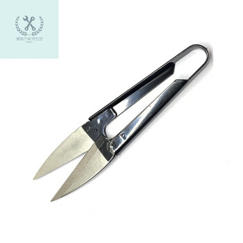 Lnga landgre korean textile scissors for thread cutting, sewing scissors, cross-stitch scissors, u-shaped small handmade yarn scissors, 10 pieces in a box