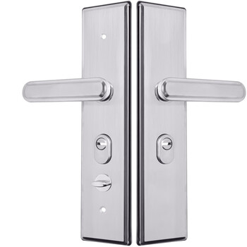 Hotun stainless steel anti-theft door handle panel regardless of left and right universal anti-theft door lock handle fdm-05b natural brushed