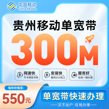 China mobile guizhou mobile non-telecom broadband 300m low-rate annual package fast door-to-door wireless internet guizhou mobile broadband 1000m annual package = 580 yuan