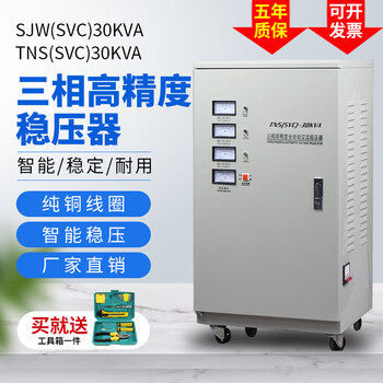 Delixi three-phase 30kw voltage stabilizer 10kw15kw20kw30kw60kw80kw100kw120kw380v 120kw