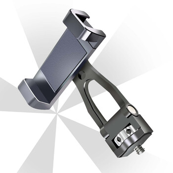 Green huan pixel cake mobile phone holder metal hot and cold boots 360 degree free rotation 1/4 screw fixed canon sony fuji nikon camera real-time photo editing to connect mobile phone 1/4 screw mobile phone holder