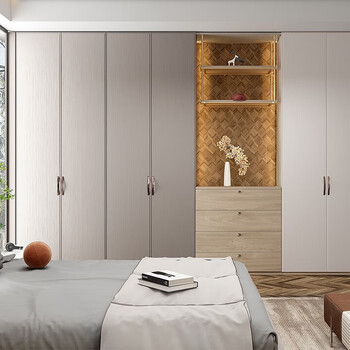Oppein wardrobe customized wardrobe storage cloakroom bedroom furniture customized blanca single flat customized price