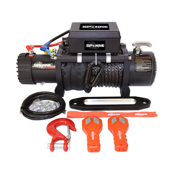 Spider electric winch 12v off-road vehicle car self-rescue rescue escaper trailer winch 12000 pounds 13500 pounds cold wind submersible fiber rope